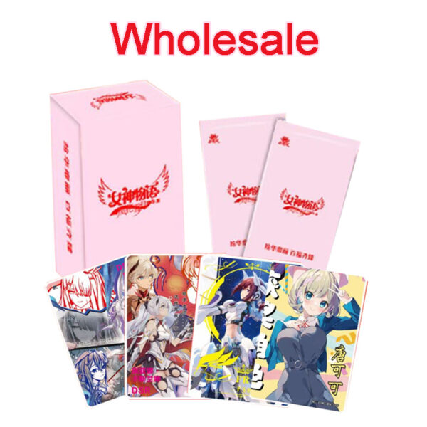 Wholesale Goddess Story Cards Paper Games Children Anime Peripheral Character Collection Kid's Gift Playing Card Toy