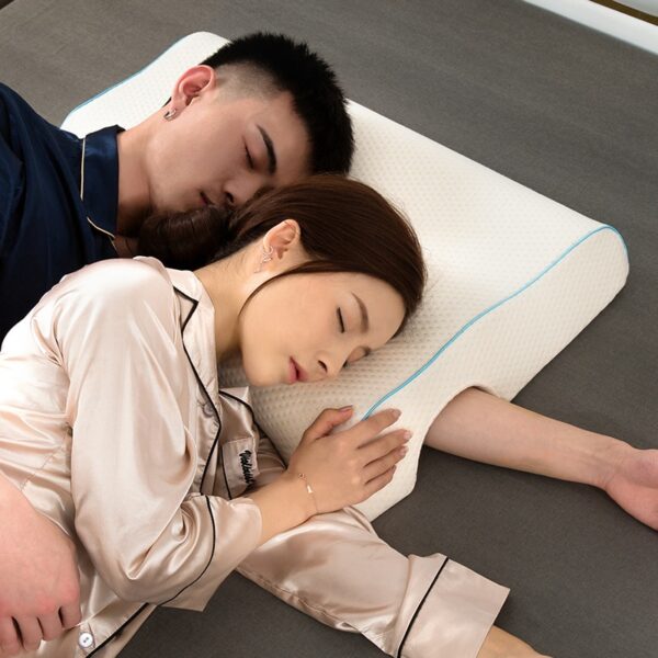 YRHCD New Style Couple Pillow Slow Rebound Memory Pressure Pillow Anti-Hand Paralysis Pillow Duet Protection Cervical Pillow